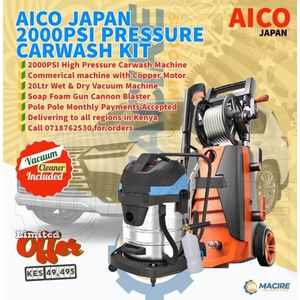 AICO Japan 2000psi Pressure Carwash Kit