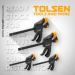 Tolsen 4pcs Quick Ratchet Bar Clamp Set-10209