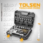 Tolsen 45pcs 1/2 and 1/4 Socket Sets