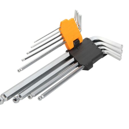 Tolsen Ball Point Extra-Long Arm Hex Key Set – 9 Pcs (20054)