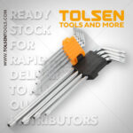 Tolsen 9pcs Torx Extra-Long Arm Hex Key Sets