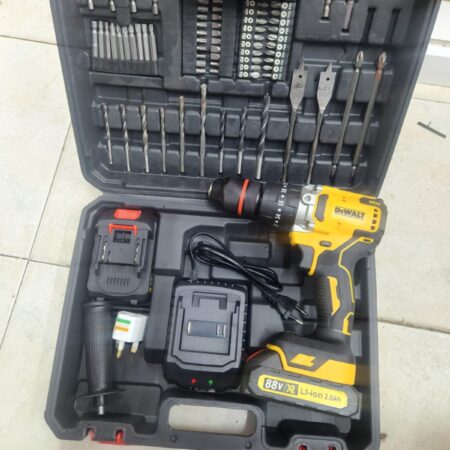 Dewalt 88V Cordless Electric Hammer Drill 47PC Tool Set