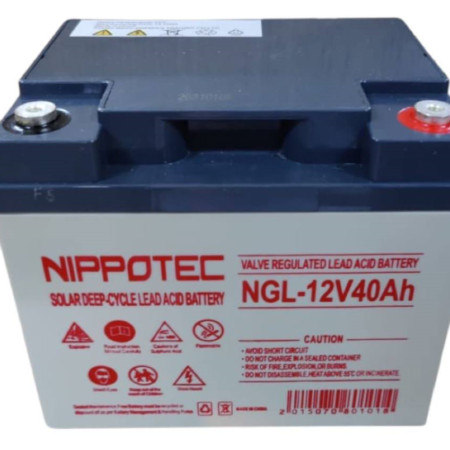 Nippotech 12V 40Ah Solar Deep Cycle Lead Acid Battery