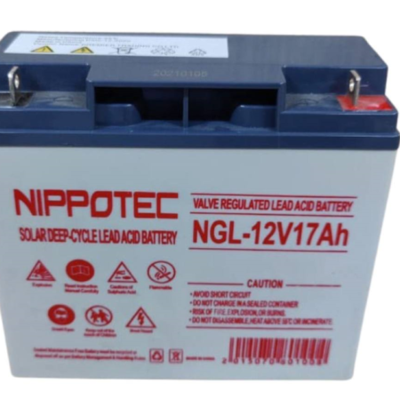Nippotech 12V 17Ah Solar Deep Cycle Lead Acid Battery